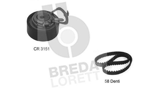 BREDA LORETT paskirstymo diržo komplektas KCD0222